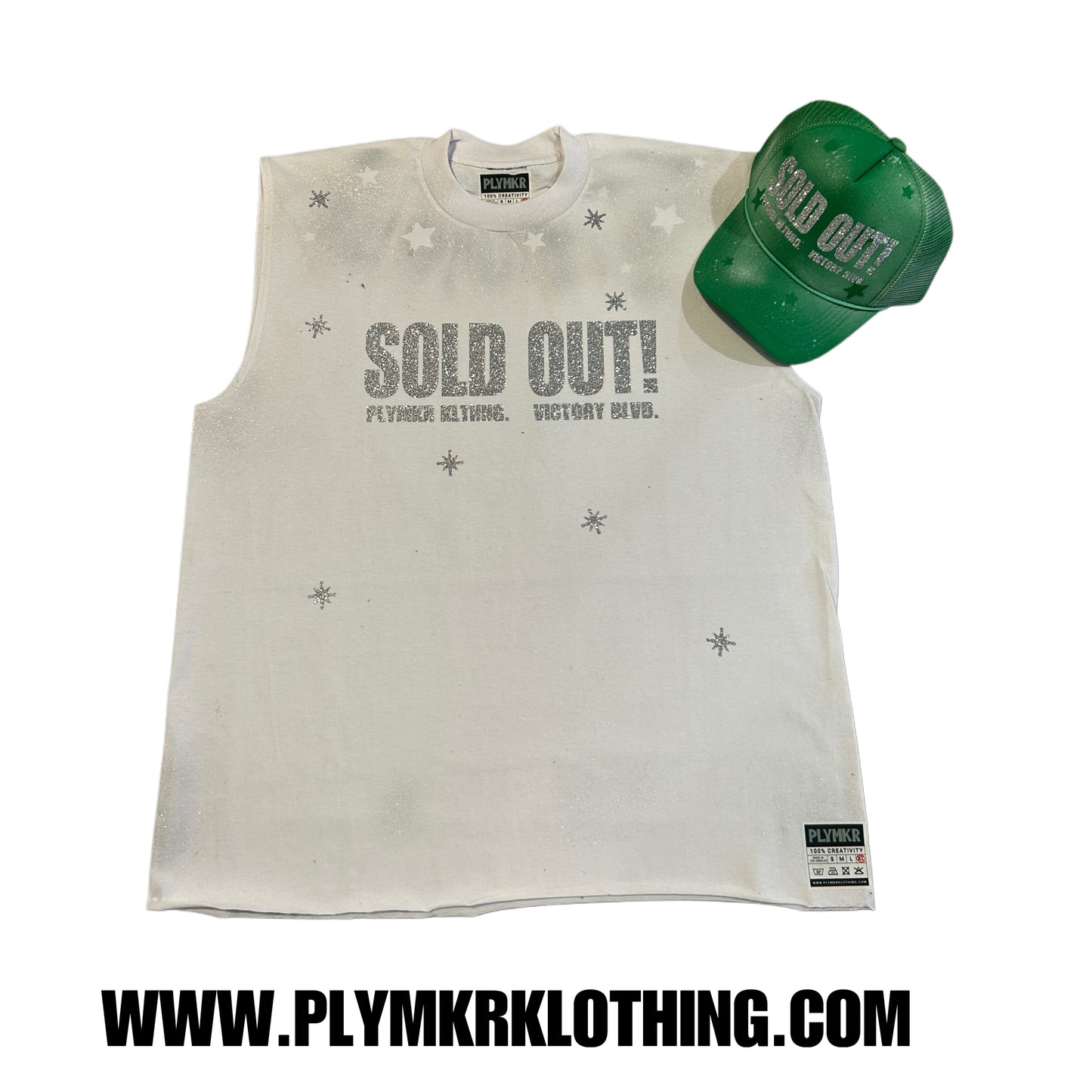 SOLD OUT (Buss) Muscle Tee Ash White v1