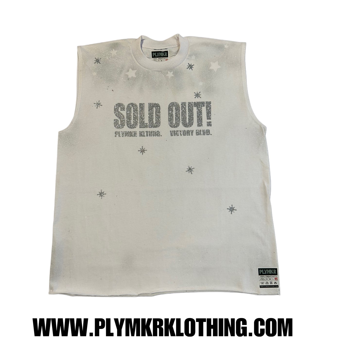 SOLD OUT (Buss) Muscle Tee Ash White v1