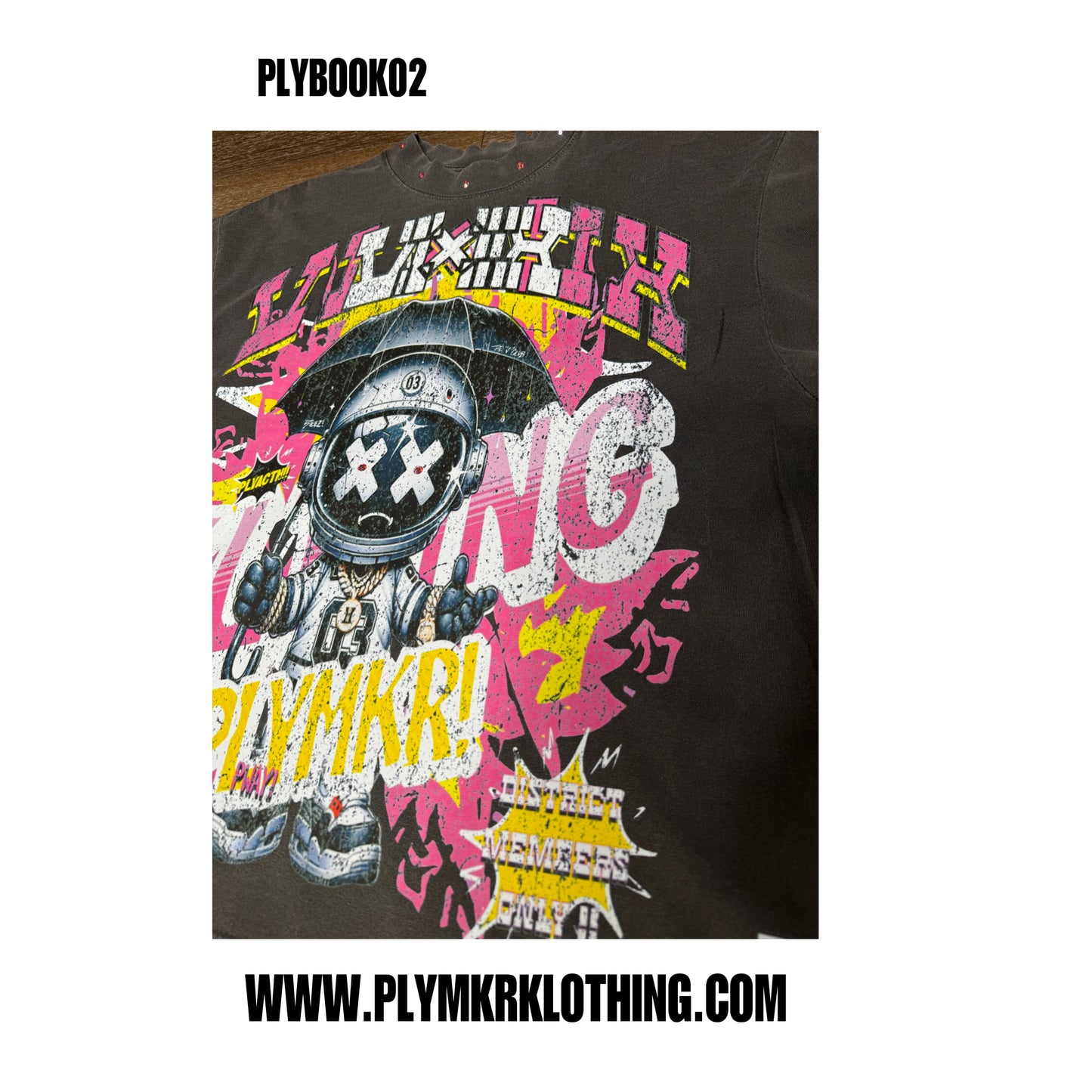 PLY Vi-iiX (Pink)Flame Burst Tee v1