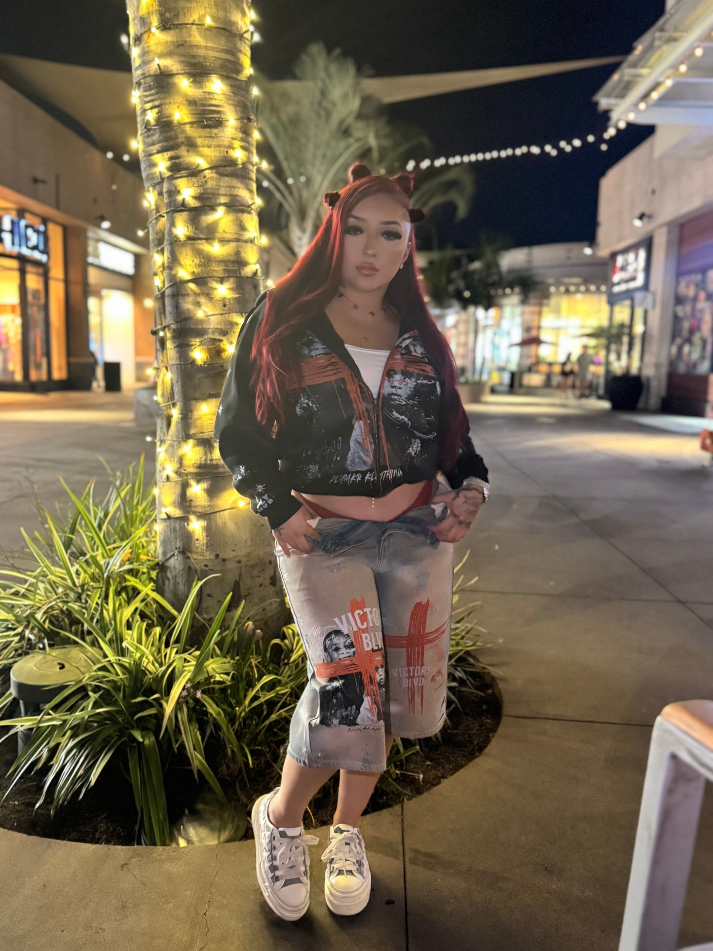 “Children of The Field” 3/4 Jorts Frost Denim v1