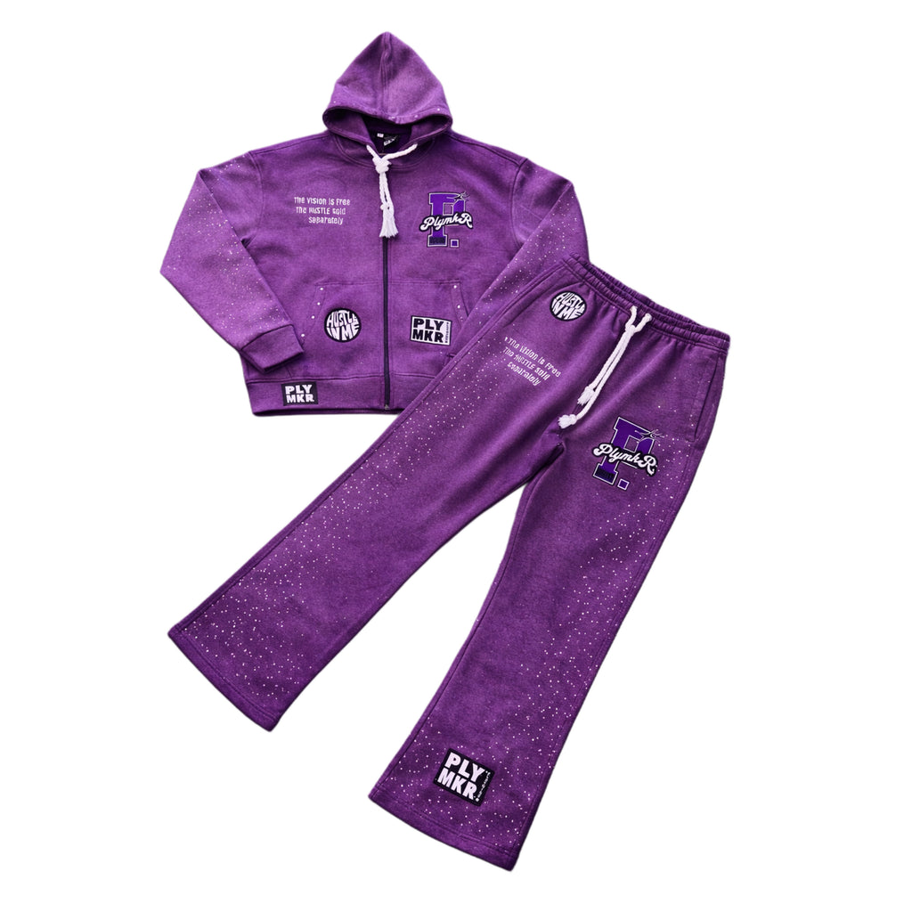 Hustle Sold Separately Purple Reign PLYSUIT