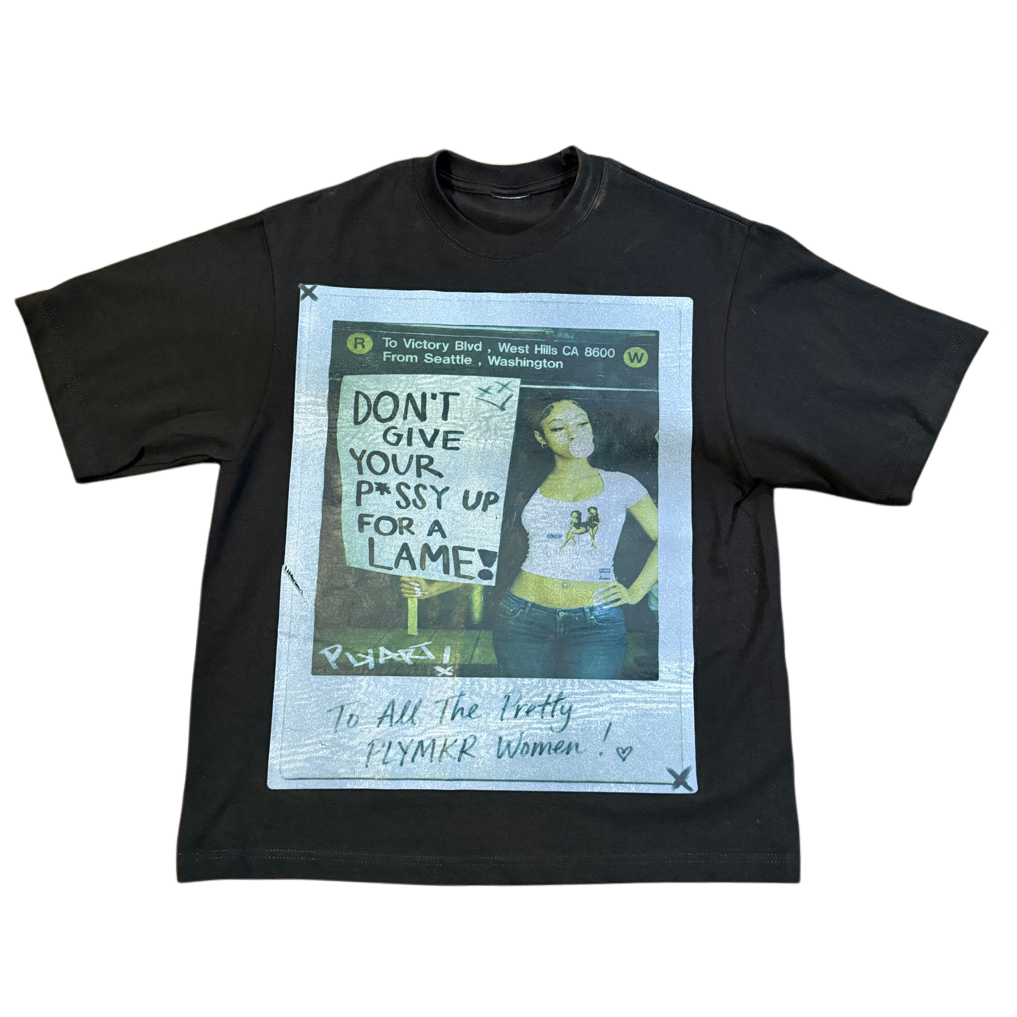 Don’t Give Your P Up Tee (Black)