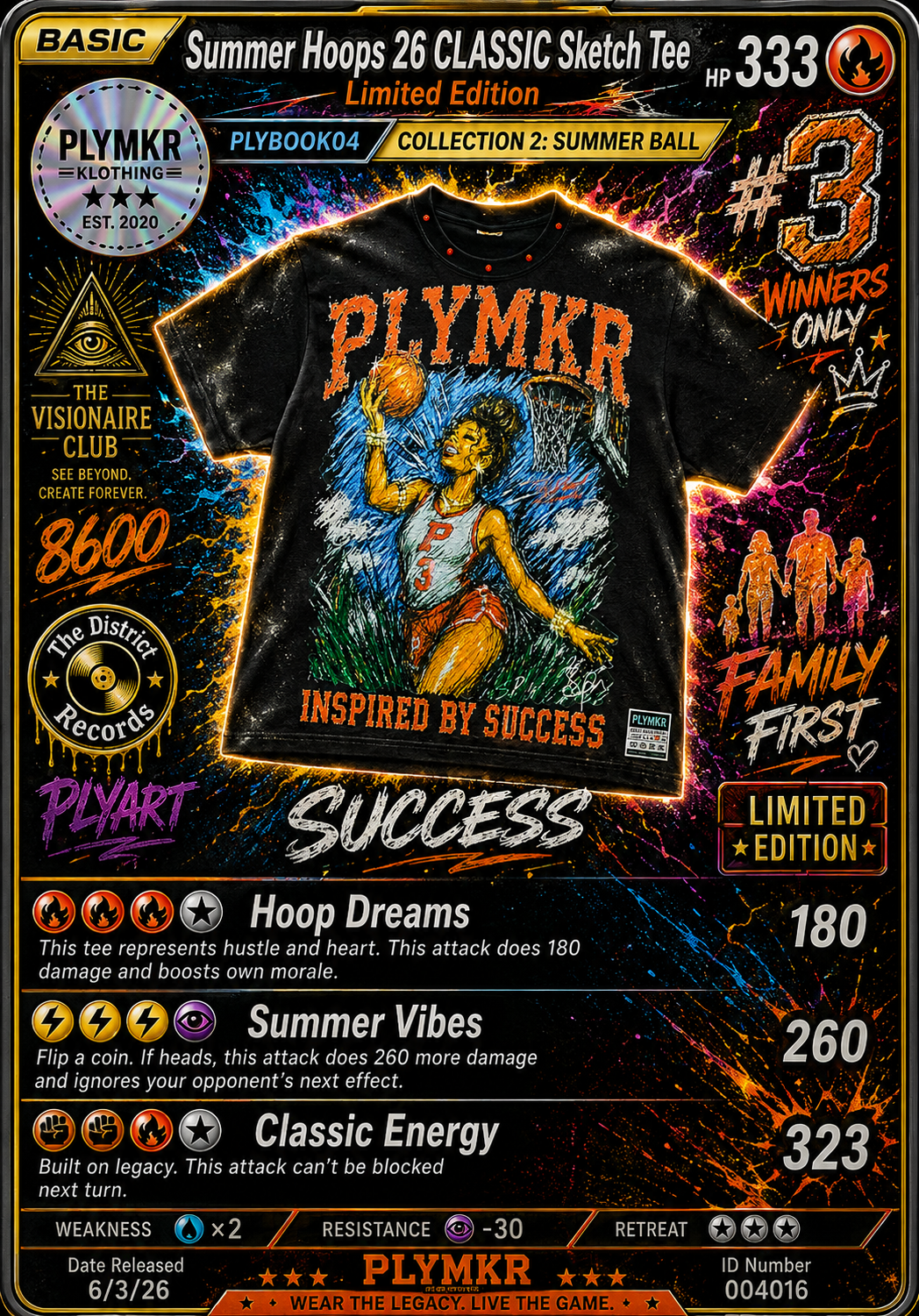Summer Hoops 26 CLASSIC SUCCESS Tee