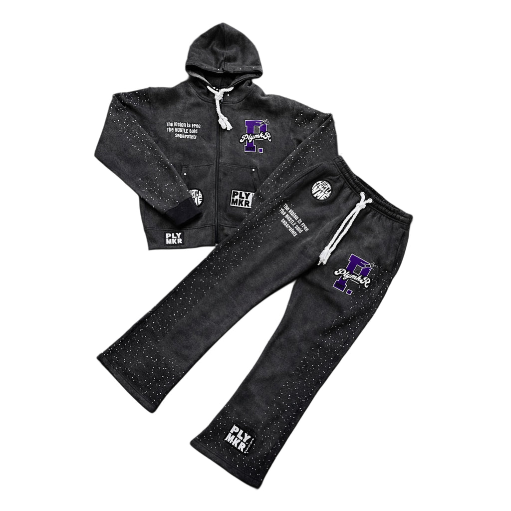 Hustle Sold Separately Purple Shadow PLYSUIT