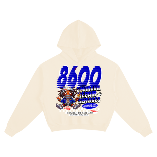 8600 Financial Repair Service Hoodie ( Cremé Bléu-Lay)