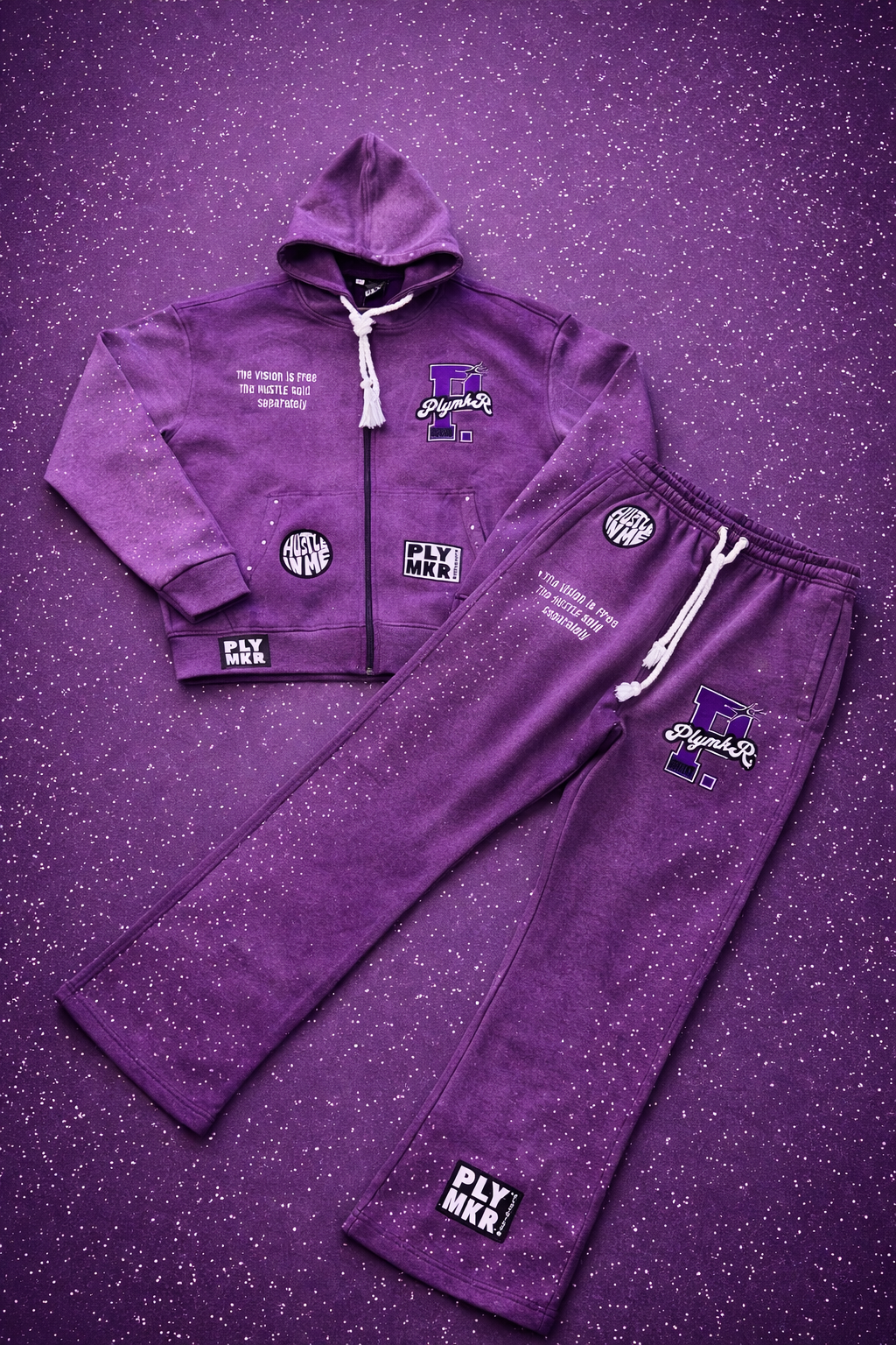 Hustle Sold Separately Purple Reign PLYSUIT