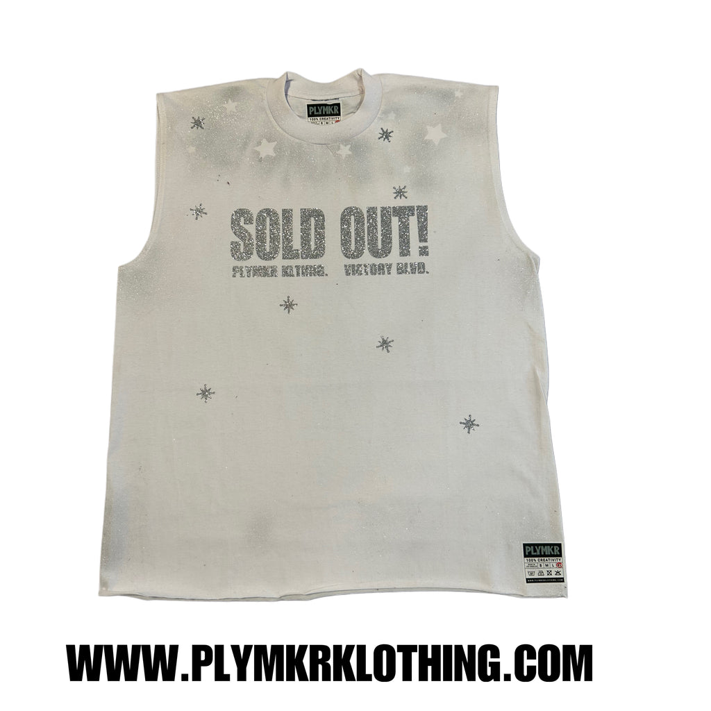 SOLD OUT (Buss) Muscle Tee Ash White v1