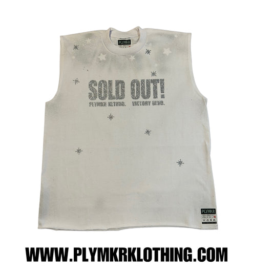 SOLD OUT (Buss) Muscle Tee Ash White v1