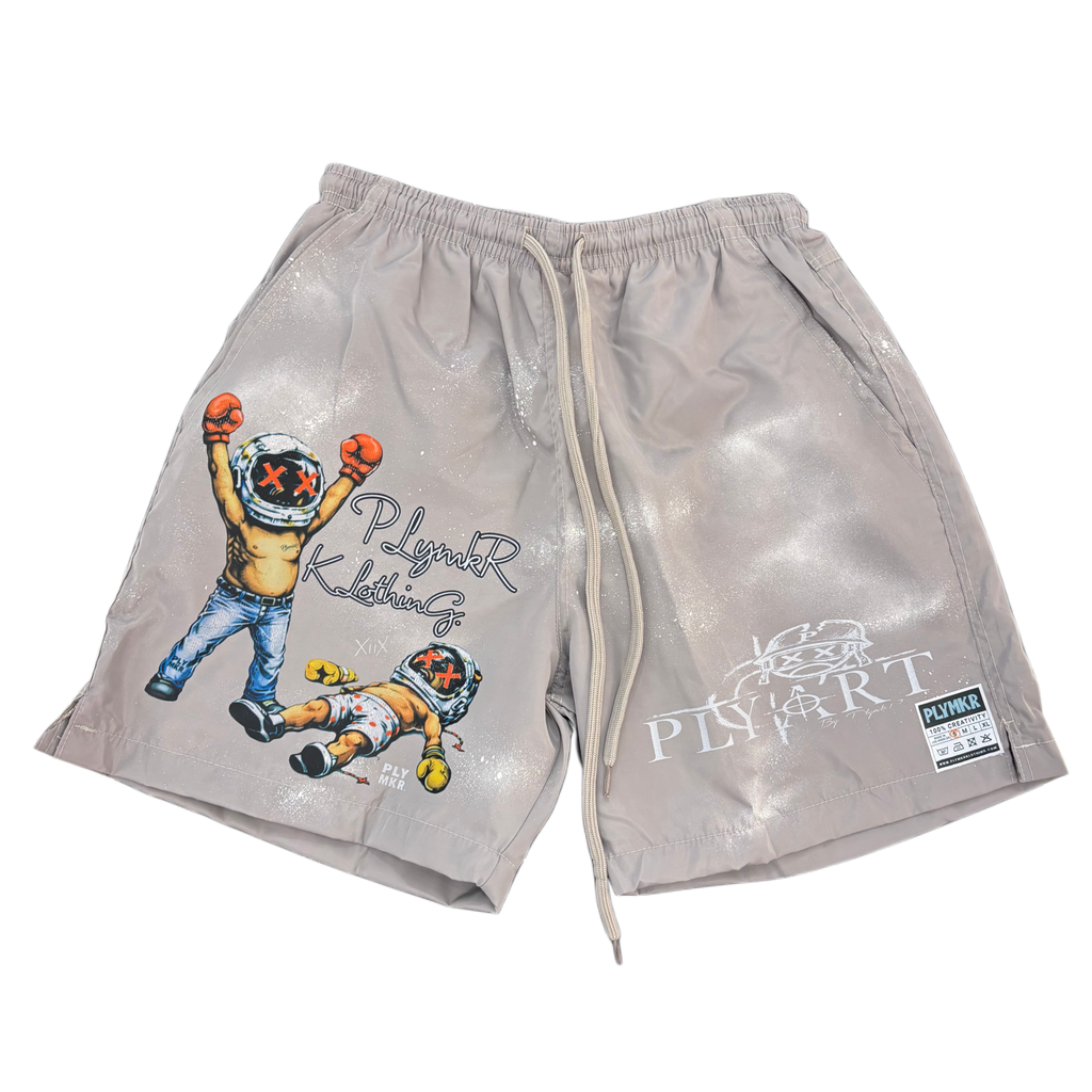 Baby Boxer Metallic Shorts (Wolf Grey)