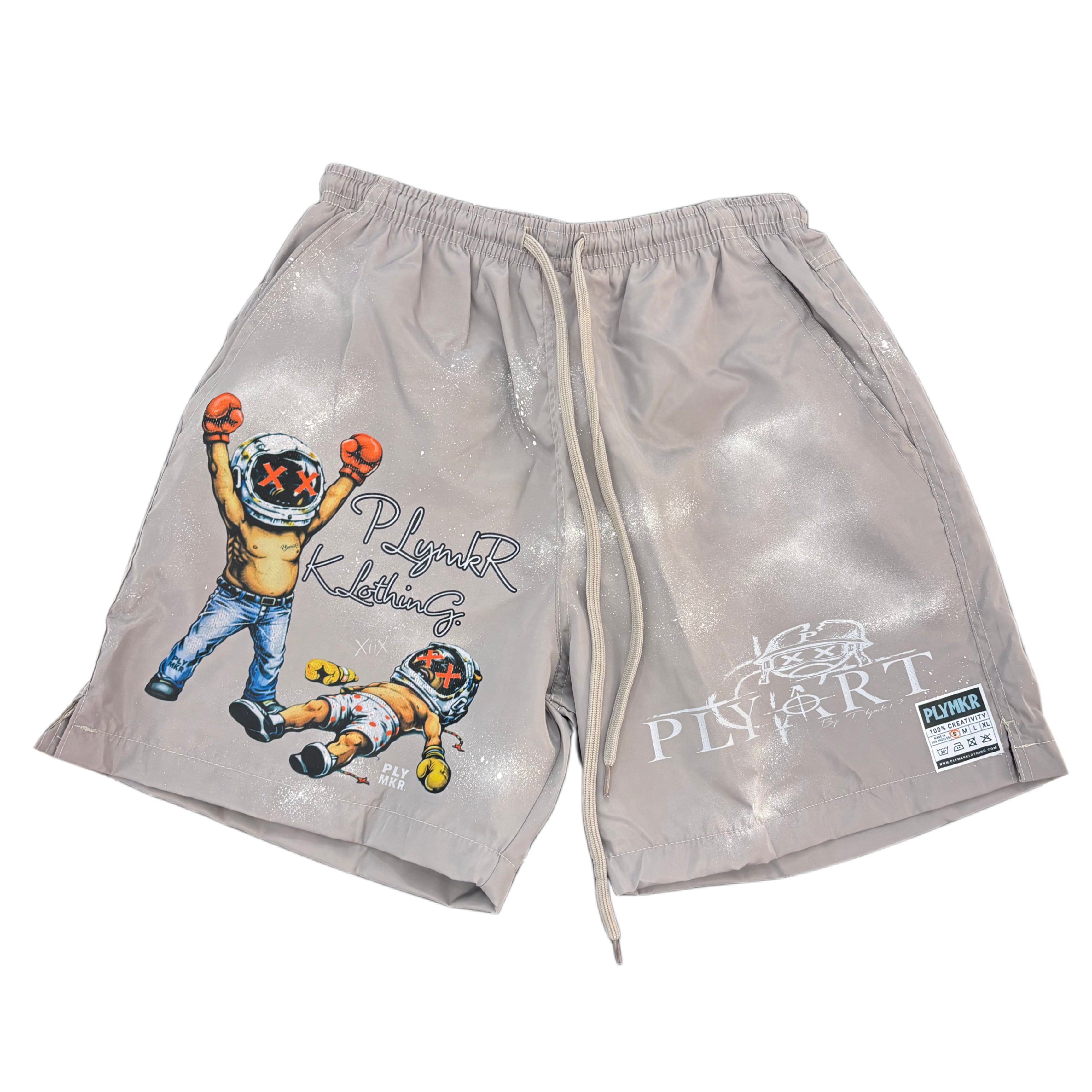 Baby Boxer Metallic Shorts (Wolf Grey)