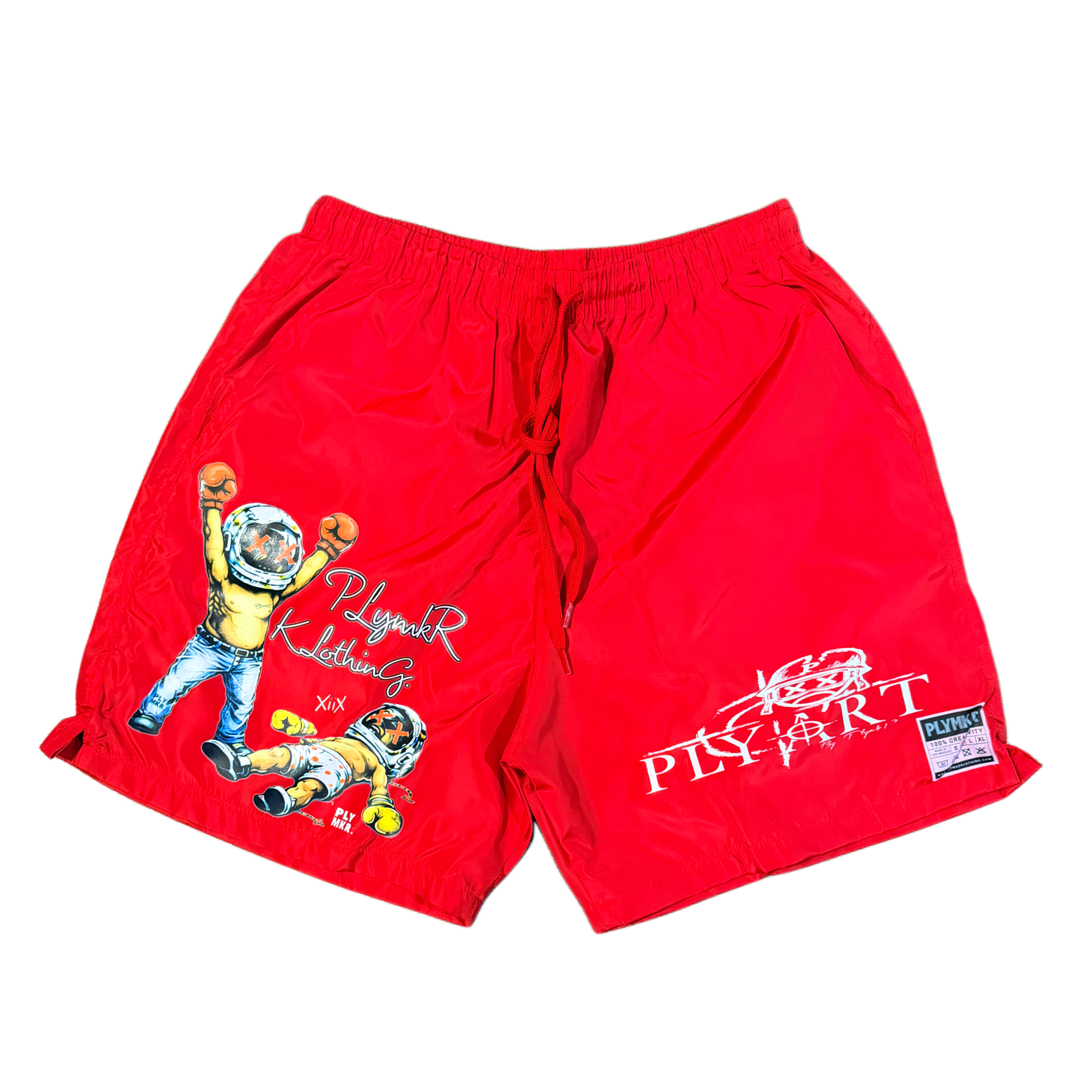 Baby Boxer Metallic Shorts (Red)