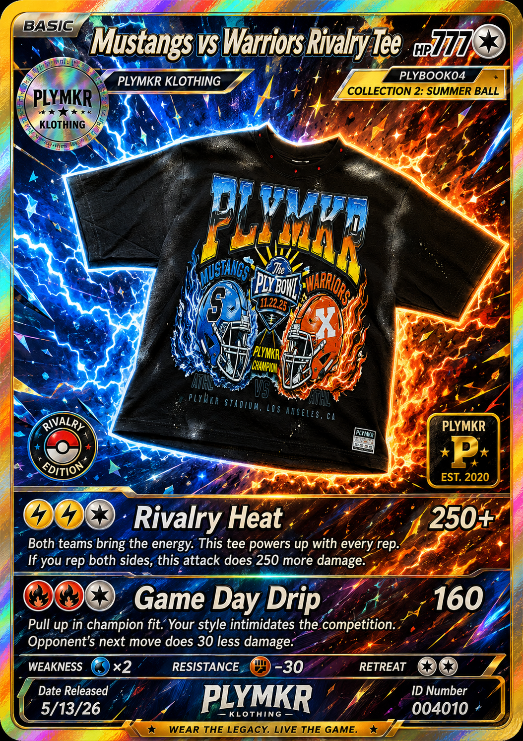 Mustangs Vs Warriors Rivarly Tee
