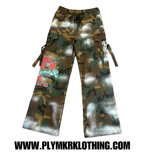 PLYMKR Academy Stamp Arctic Camo Cargo Pants v1