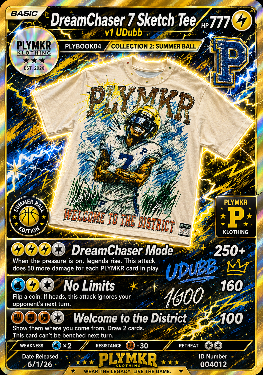 Dreamchaser 7 Sketch Tee v1 (UDubb Edition)