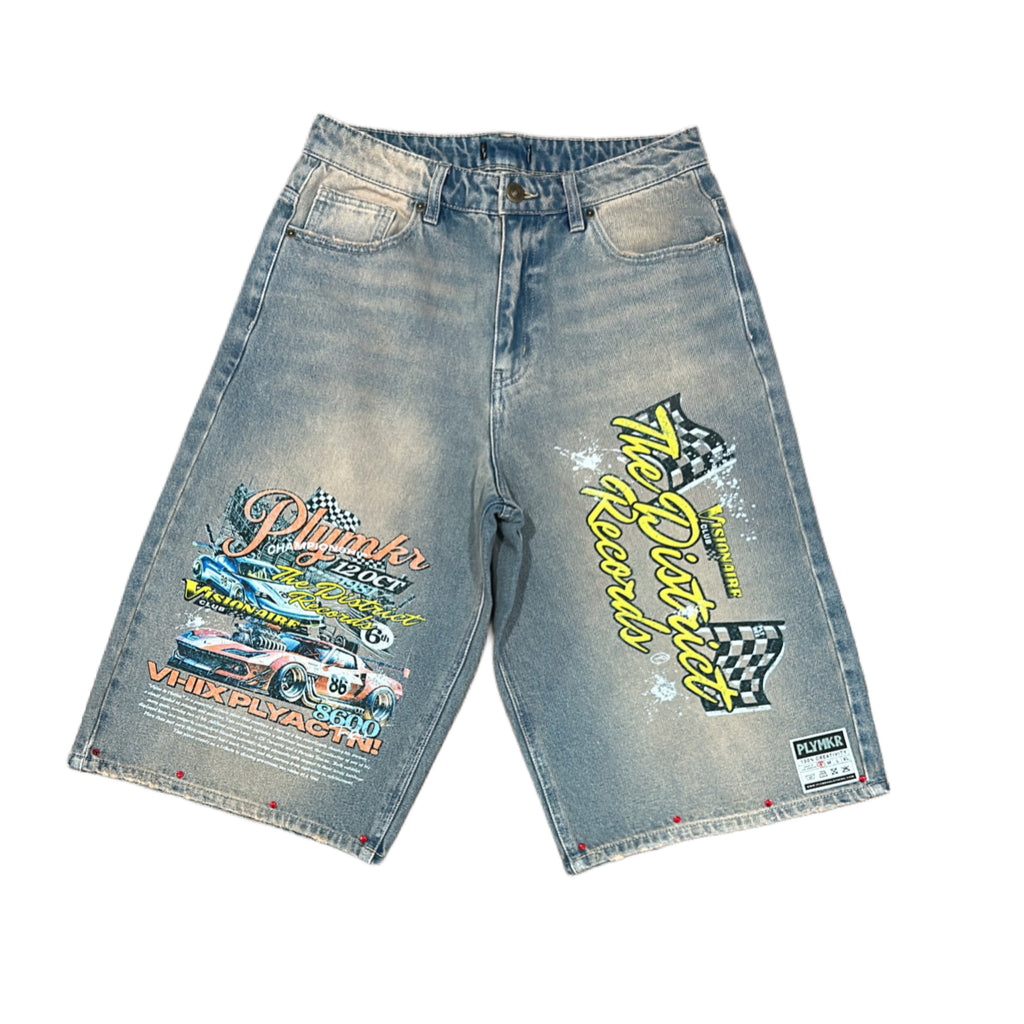 Vision in Motion 3/4 Jorts (Denim)