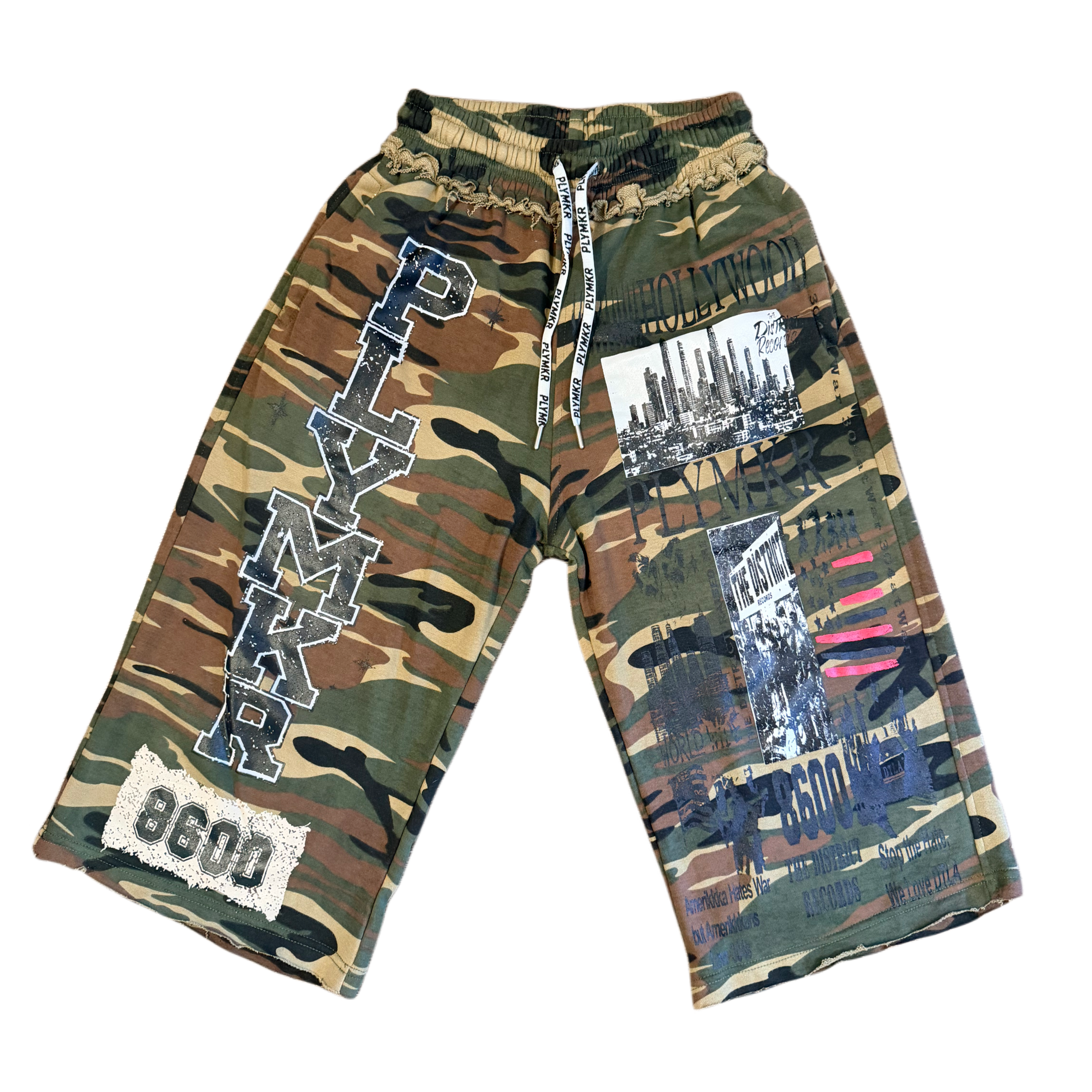 World War ‘86 3/4 Short Sweats (Camo)