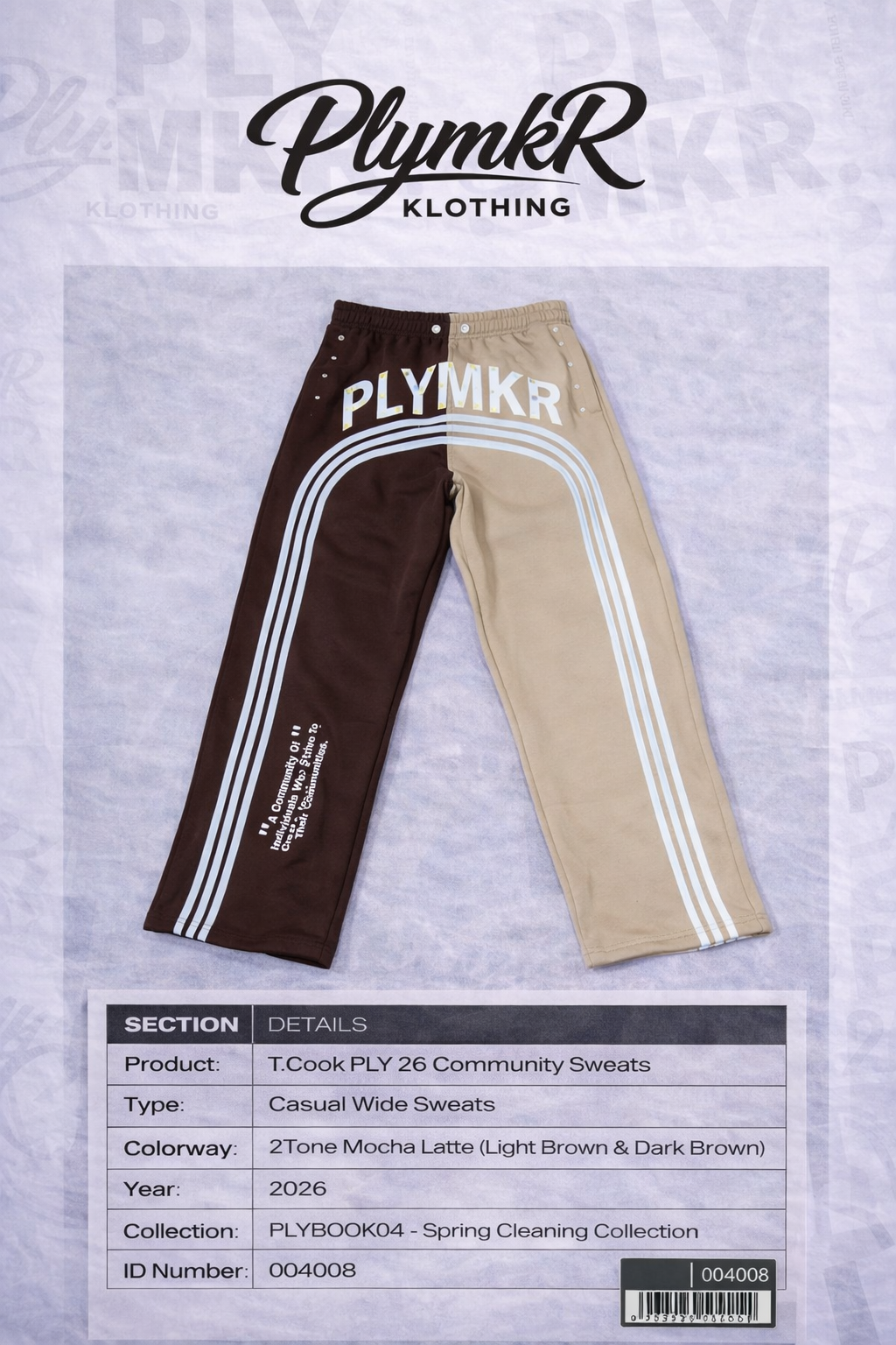 T.Cook PLY community Sweats (Mocha Latte)