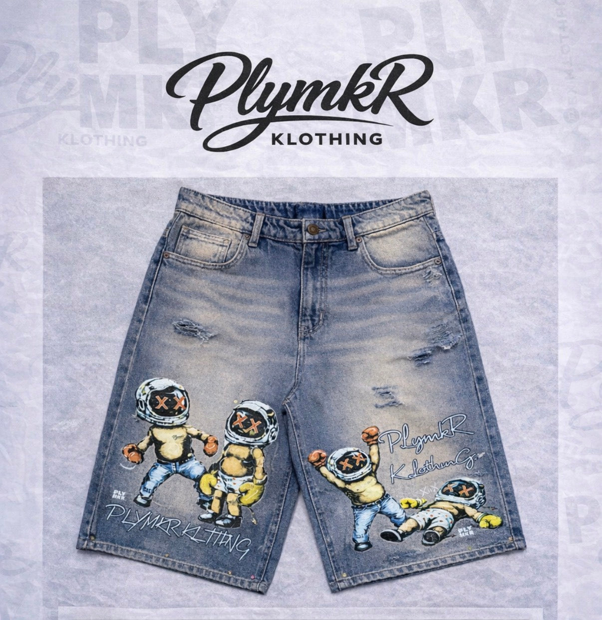 Baby Boxer 3/4 Denim PLY Jorts