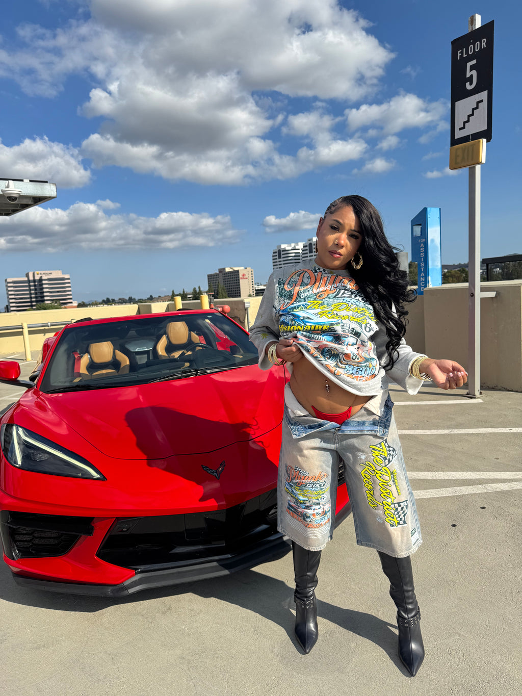 Vision in Motion 3/4 Jorts (Denim)