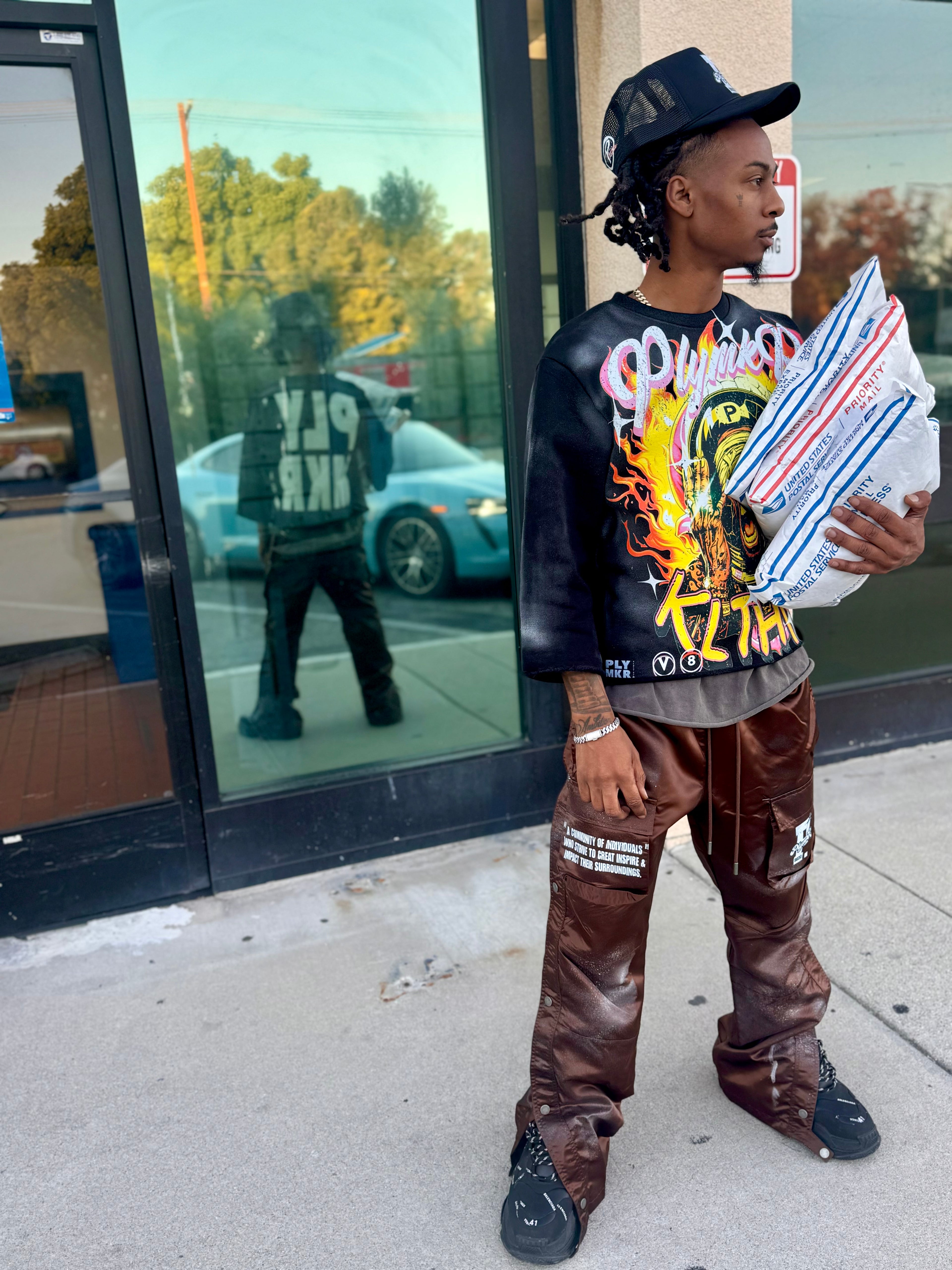 Furious Frank 3/4 Sweatshirt (Black)