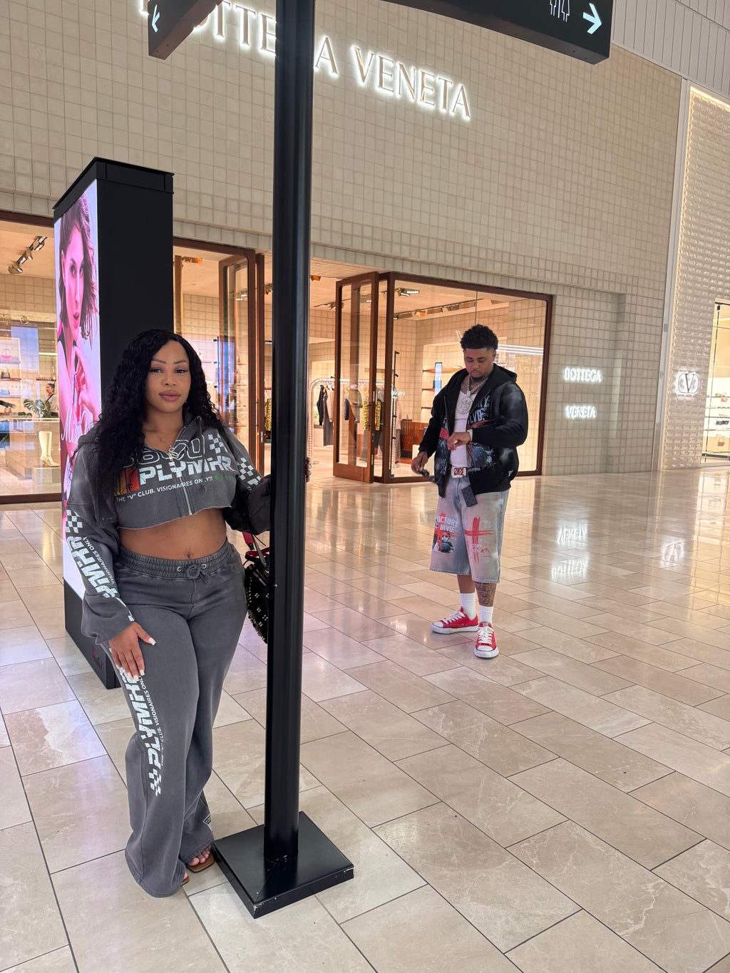 Track 1v Women’s Crop Sweatsuit (Stonewashed)