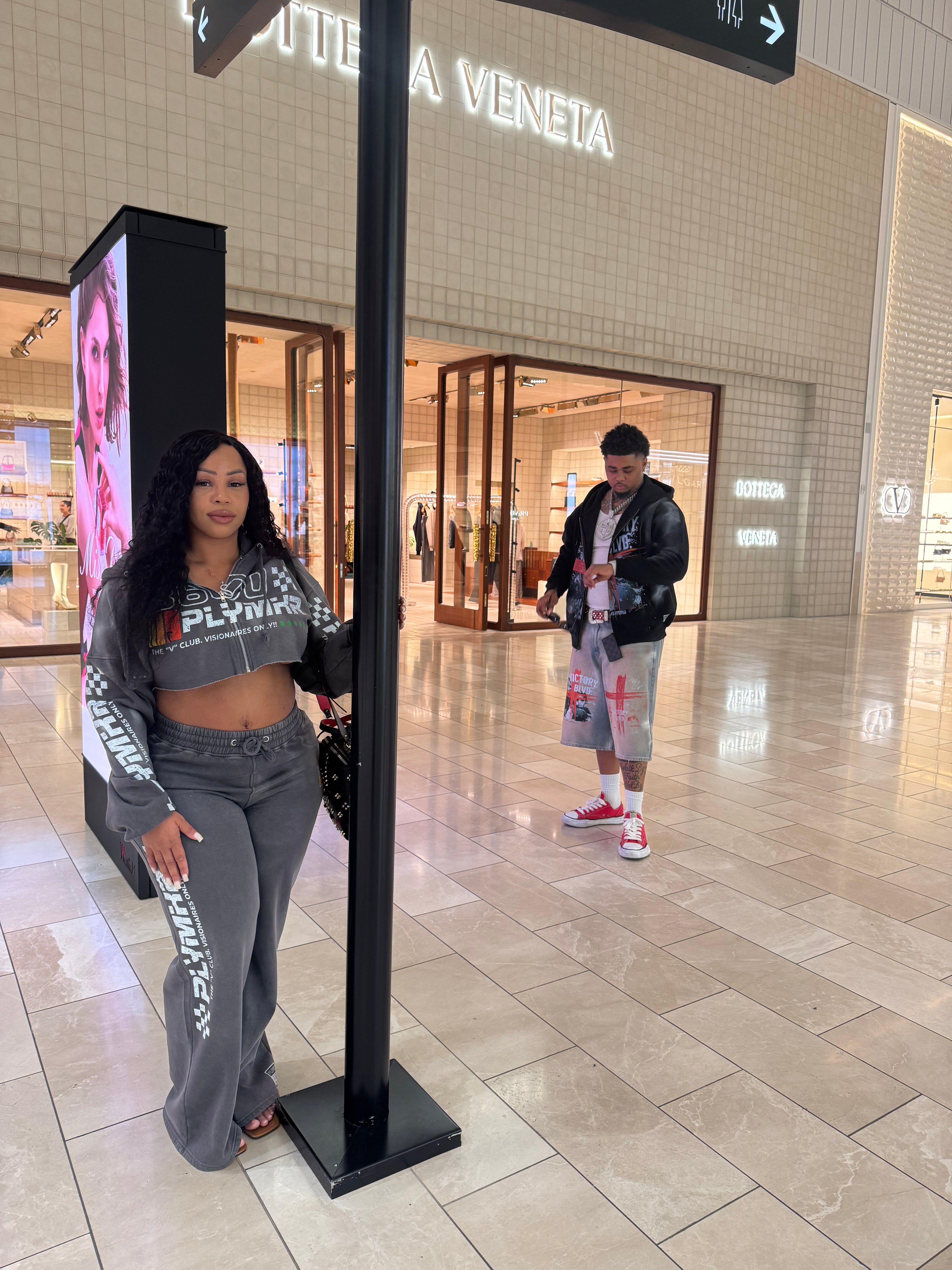 Track 1v Women’s Crop Sweatsuit (Stonewashed)