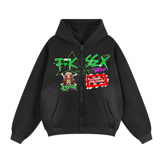 F**k Sex La Princessa Zipup Hoodie (Slimey Gs)